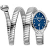 Just Cavalli Specchio Snake Dark Blue Dial Women's Watch JC1L323M0015