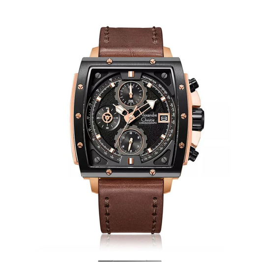 Alexandre Christie Chronograph Brown Men's Watch 6376MCLBRBA