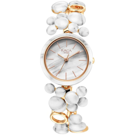 Titan Raga Ceramics Blue Women's Watch 95148KD01