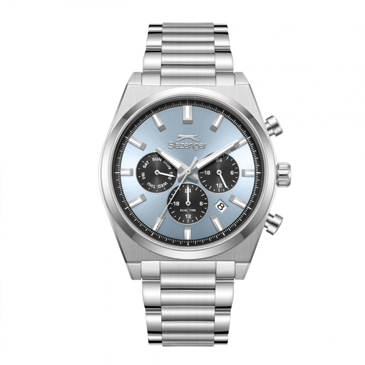 Slazenger Round Blue Dial Men's Metal Strap Watch SL.09.2631.2.300