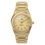 Timex Q Round Gold Dial Analogue Women's Watch - TW2Y82000UJ