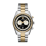 Emporio Armani Black Dial Men's Chronograph Stainless Steel Watch AR11678