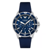Emporio Armani Sea Explorer Blue Dial Chronograph Men's Nylon Watch AR11588