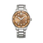 Citizen Mechanical 3 Hands Bronze Dial Men's Watch NJ0191-83X