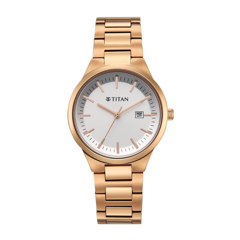 Titan Workday Wonders 2 Rose Gold Women's Watch 95369WM01