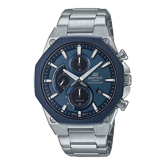 Casio Edifice Blue Dial Men's Chronograph Watch EX528