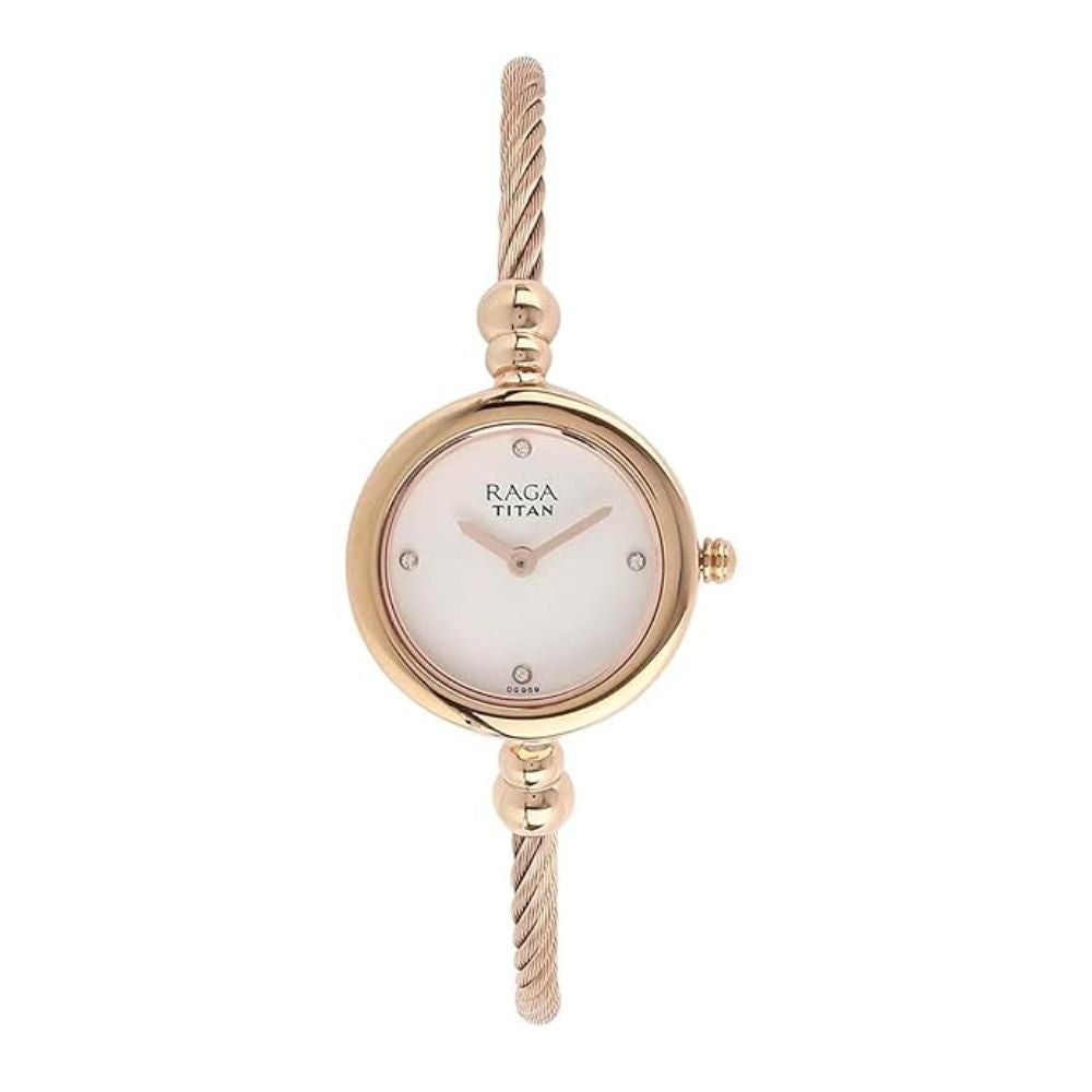 Titan Raga White Dial Women's Watch 2586WM01