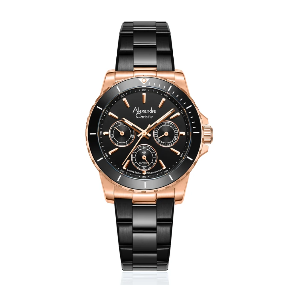 Alexandre Christie 25th Anniversary Black Women's Watch 6141XXVBBRBA