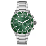 Emporio Armani World Explorer Green Dial Men's Chronograph Watch AR11500