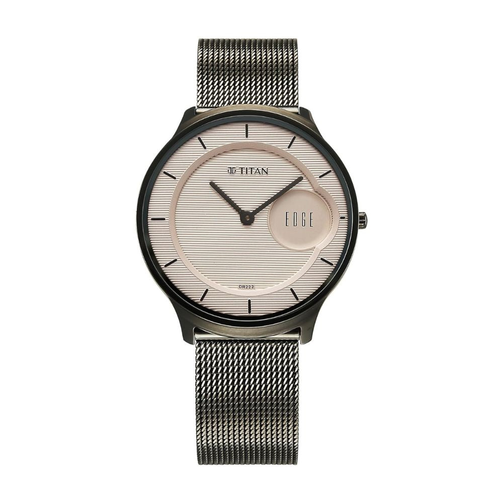 Titan Edge Murals Light Brown Men's Watch 1843QM07