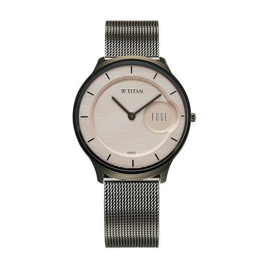 Titan Edge Murals Light Brown Men's Watch 1843QM07