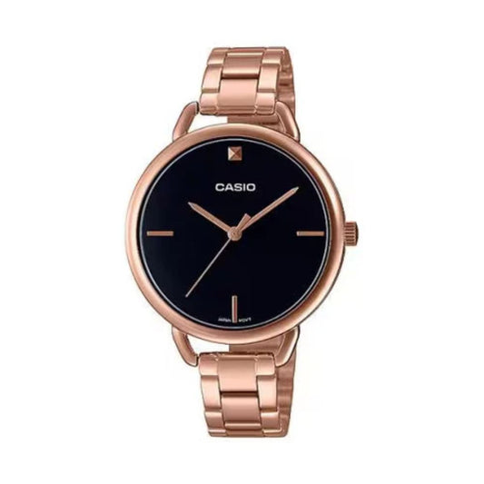 Casio Enticer Black Dial Women’s Watch A1813 Ltp-E415Pg-1Cdf
