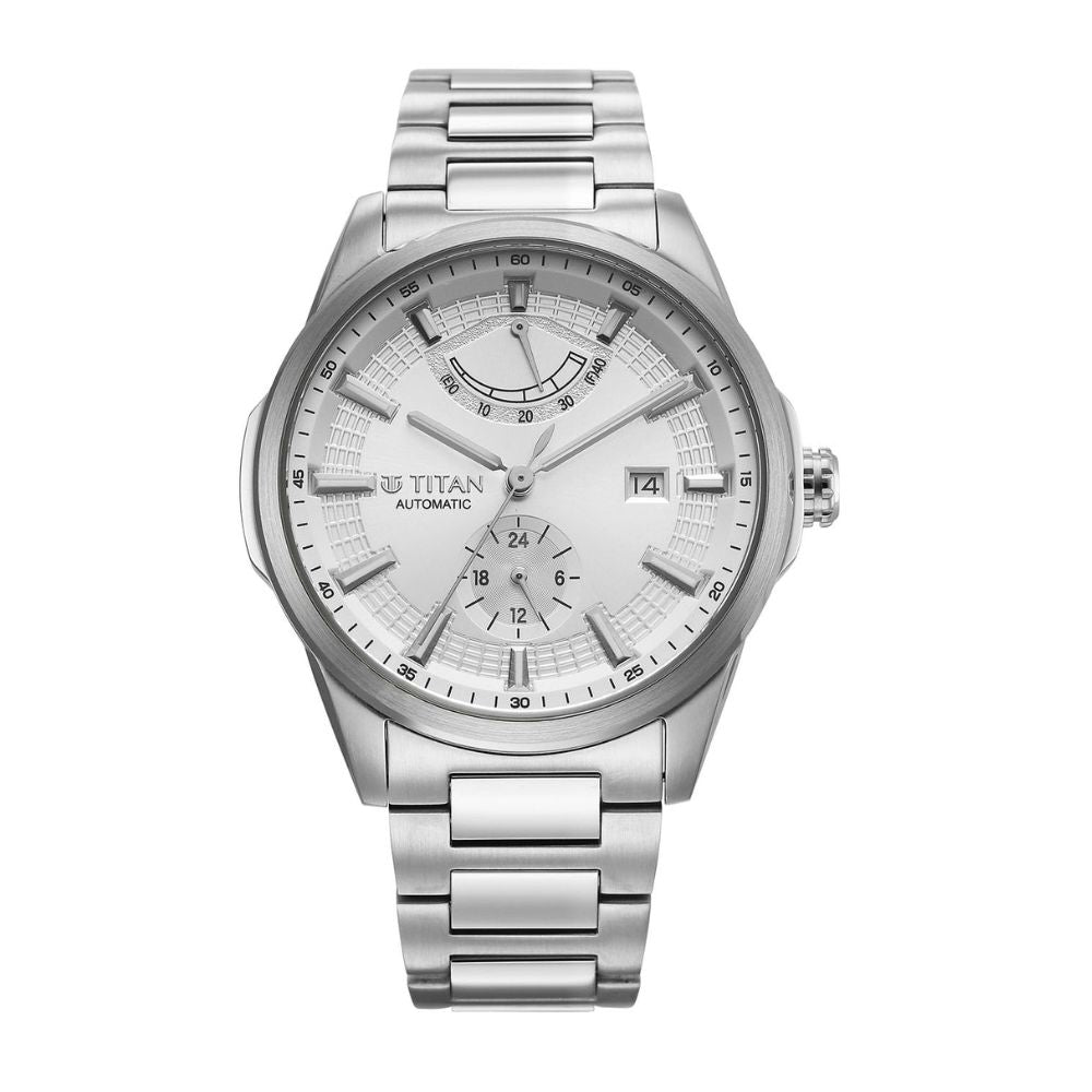 Titan Aion Silver Men's Watch 90224SM01