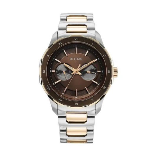 Titan Regalia Opulent Two-Eye Multifunction Men's Watch 1688KM10