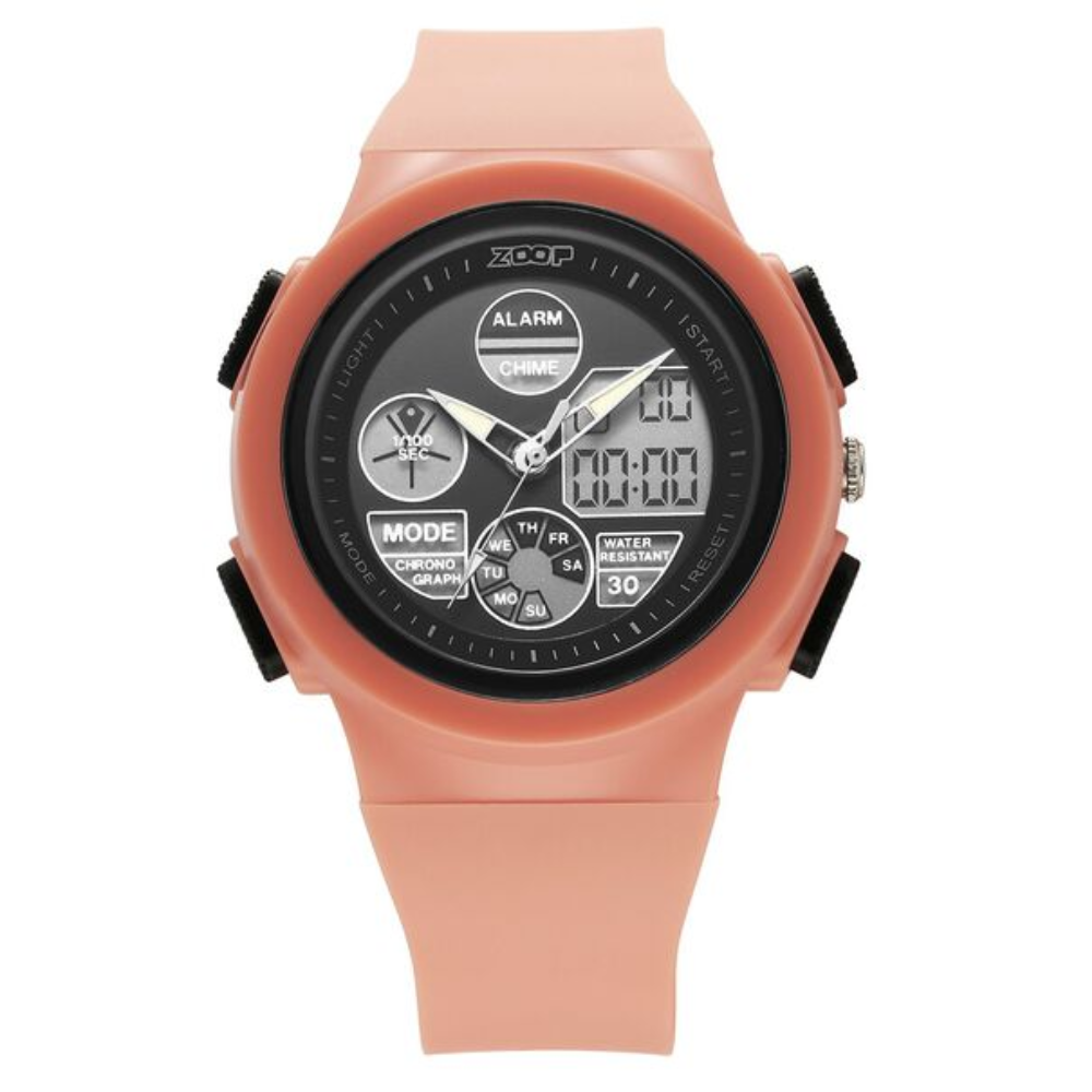 Zoop Analog Digital Watch Black Girls Kids 16040PP02W