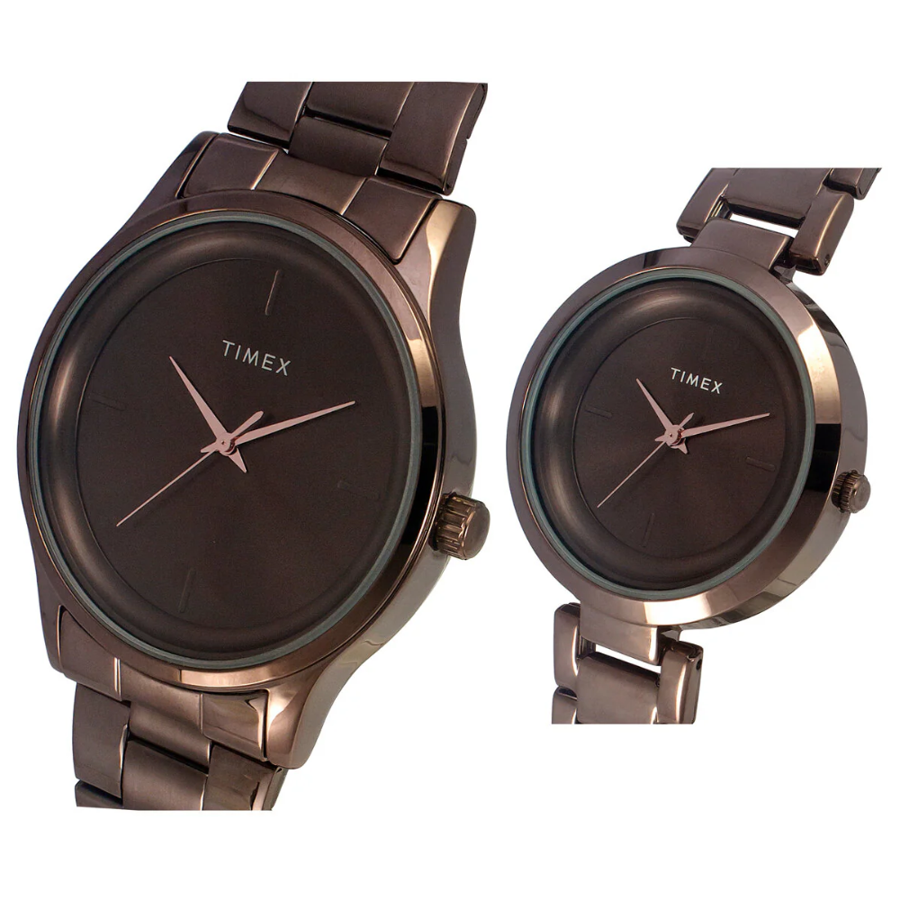 Timex Fashion Collection Brown Pair Watch TW00PR295