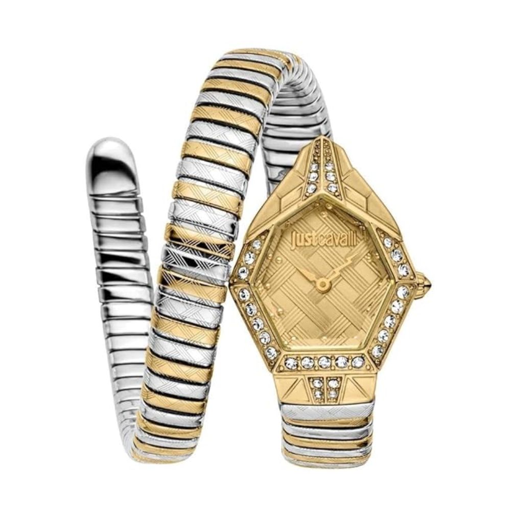 Just Cavalli Ornato Snake Gold Women's Watch JC1L303M0055