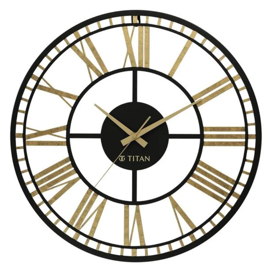 Titan Majestic Metallics Antique Gold Dial Wall Clock W0085MA01