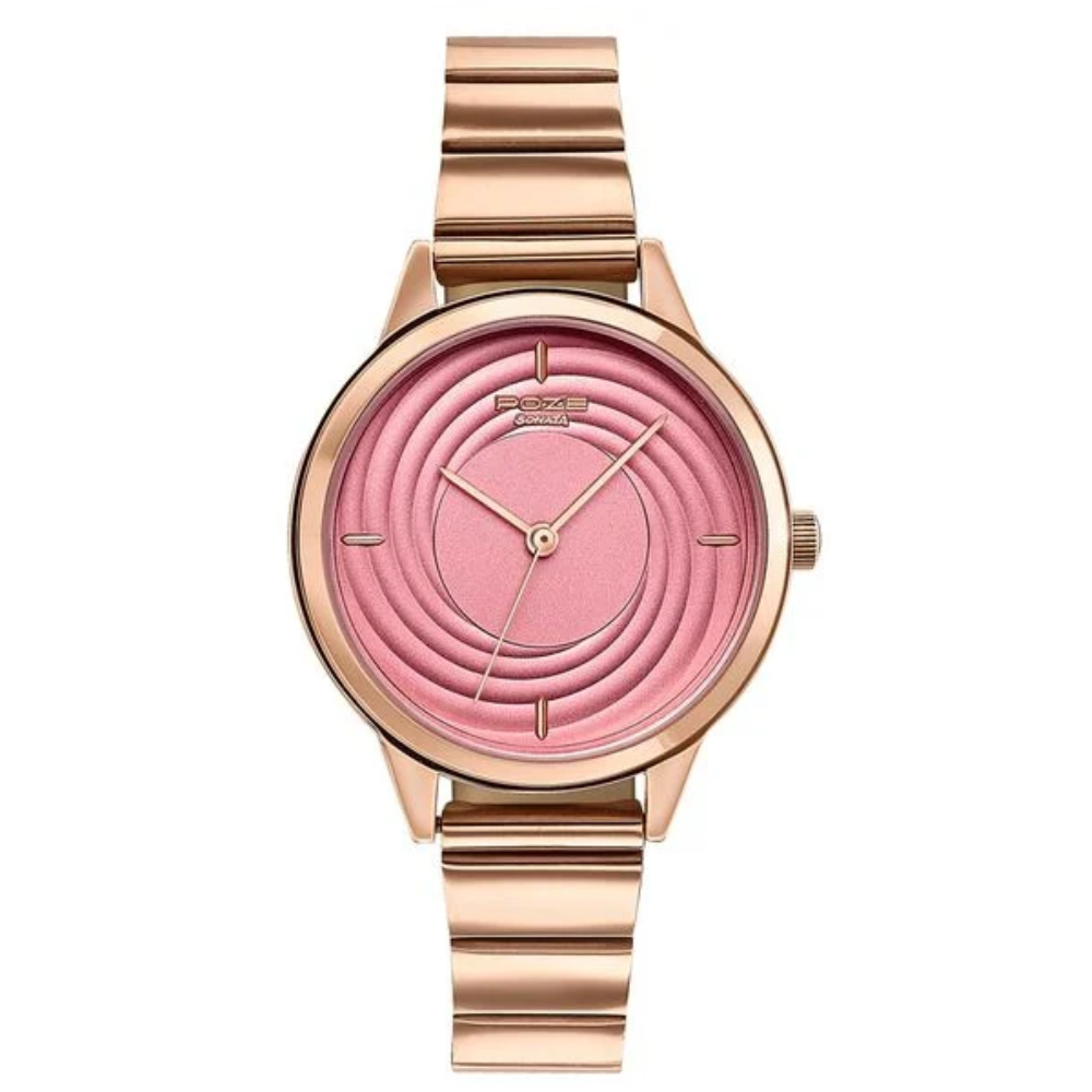 Sonata Poze Pink Dial Women's Watch SP80114WM02