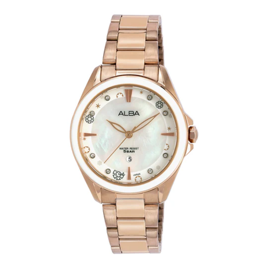ALBA Pearly White Dial Women's Watch AH7DV0X1