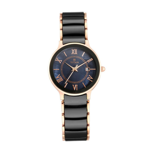 Titan Ceramic Black Women's Watch 95016WD01