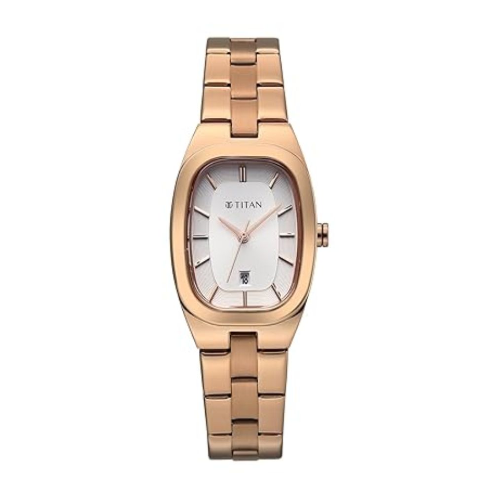 Titan Work Essentials Rose Gold Women's Watch 95378WM01