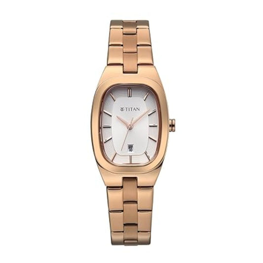 Titan Work Essentials Rose Gold Women's Watch 95378WM01