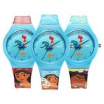 Zoop Disney Moana Interchangable Watch Set Blue Dial Multicoloured Strap Girls Kids Watch 16018PP06