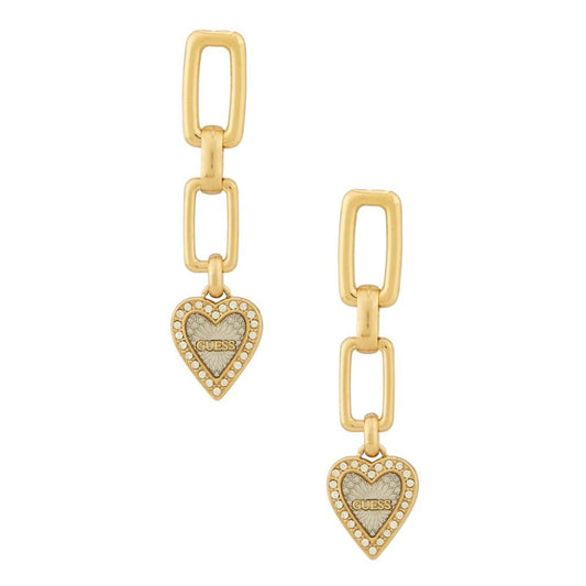 Guess Love Me Tender Gold & Silver Women's Earrings UBE03236YGRH