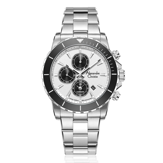 Alexandre Christie 25th Anniversary Silver Men's Watch 6141XXVMSSSLBA