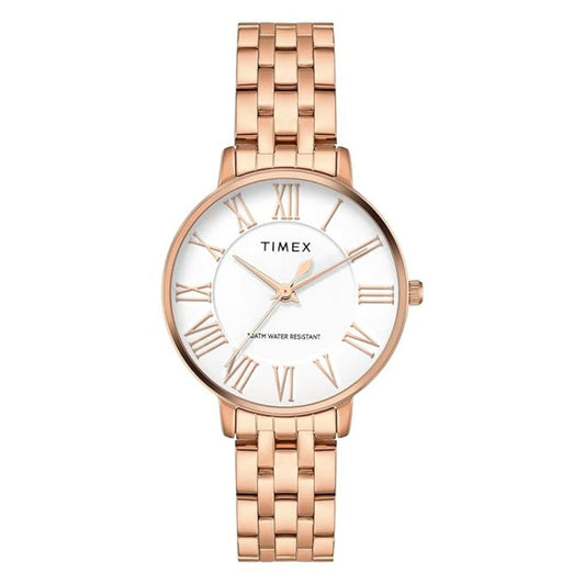Timex Analog Silver Women Watch TWEL19108