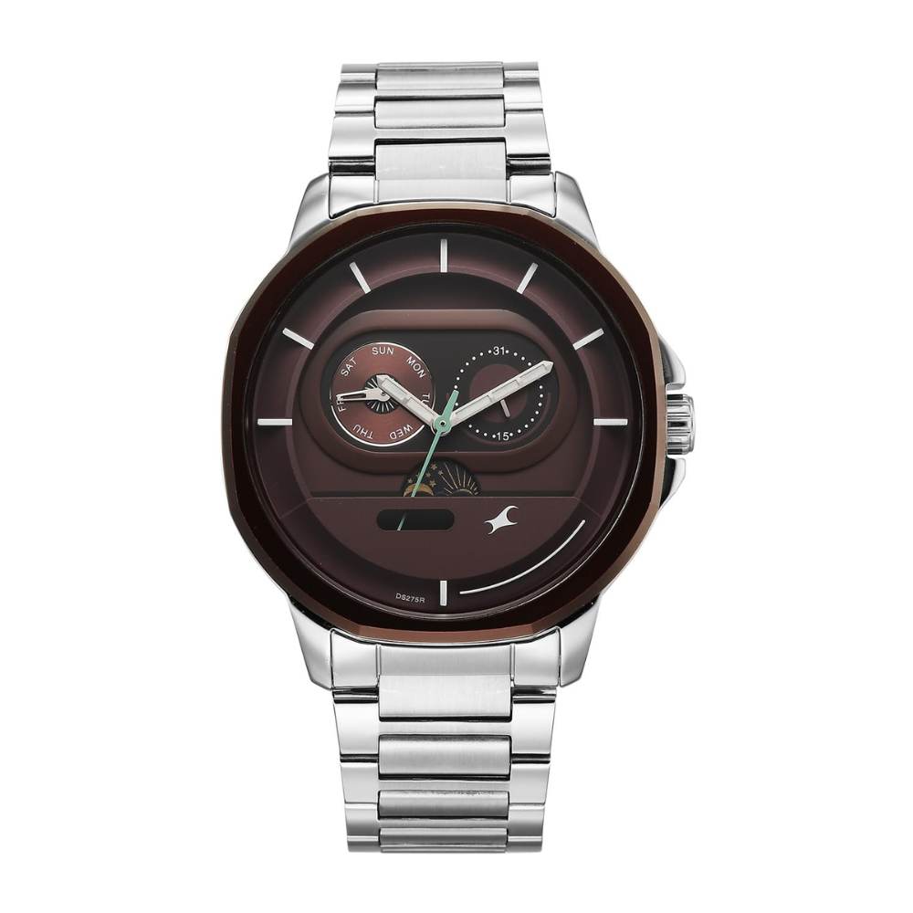 Fastrack Street Opulence Silver Men's Watch 3303KM05