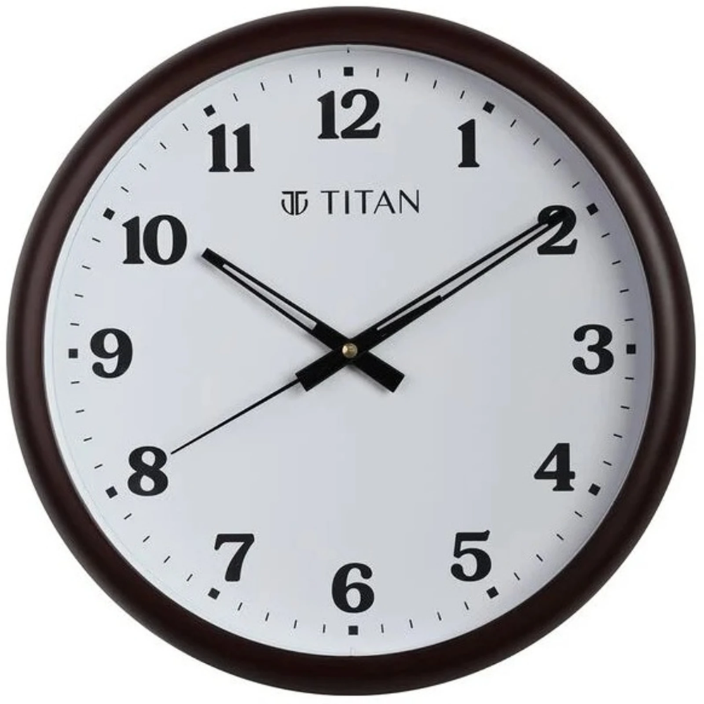 Titan Analog White Dial Wall Clock W0112PA01