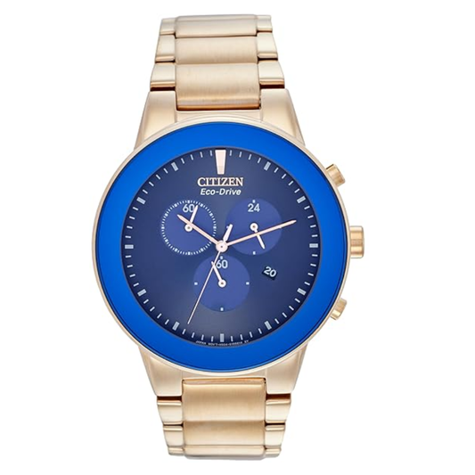 Citizen Eco-Drive Chronograph Blue Men's Watch AT2243-87L