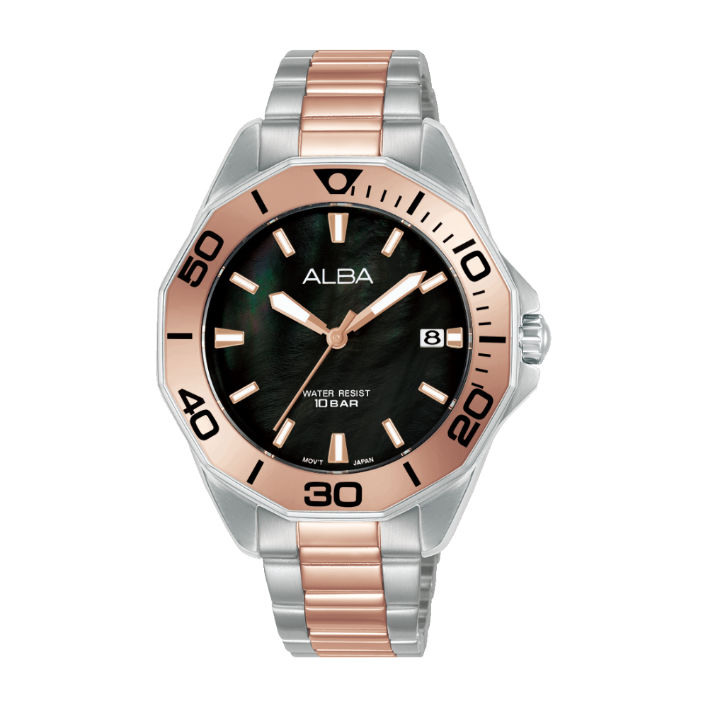 ALBA Active Black Dial Men's Watch AG8P19X1