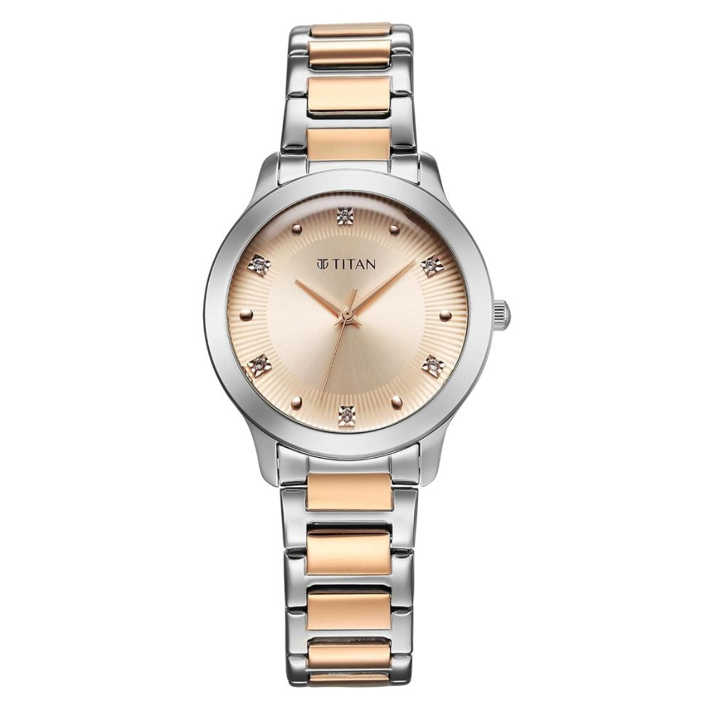 Titan Glamour Rose Gold Women's Watch 95299KM01