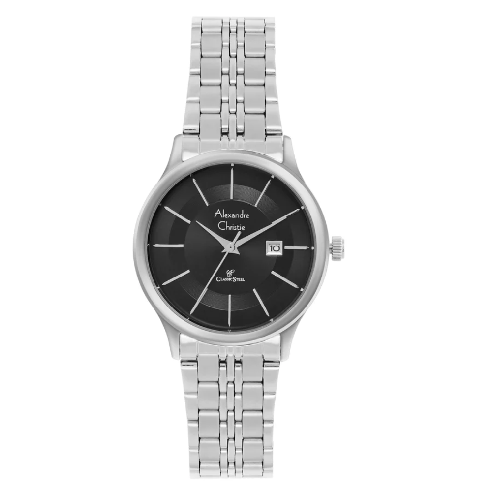 Alexandre Christie Classic Black Women's Watch 8348LDBSSBA