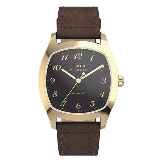 Timex Marlin Tonneau Black Dial Mechanical Automatic Men's Watch - TW2Y84500IK