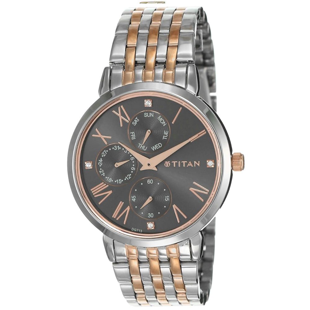 Titan Neo Grey Dial Women's Watch 2569KM03