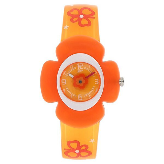 Zoop Orange Dial Multicoloured Strap Girls Kids Analog Watch C4008PP02