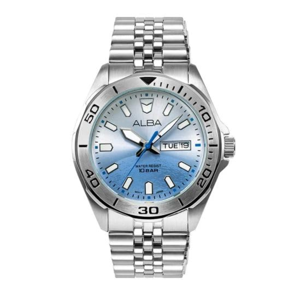ALBA Planet Uranus Inspired Silver Men's Watch AV3587X1