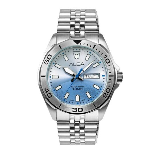ALBA Planet Uranus Inspired Silver Men's Watch AV3587X1