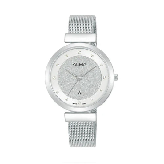 ALBA Fashion Silver Shimmer Women's Watch AH7CG9X1