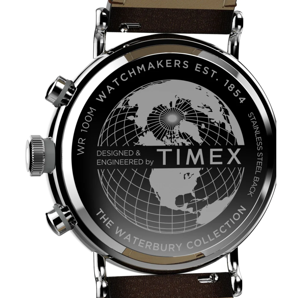 TIMEX Waterbury Standard Rose Gold & Brown Men Analog Watch TW2W47300UJ