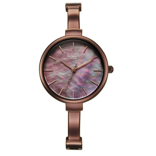 Titan Raga Showstopper Brown Women's Watch 95273QM01