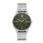 Emporio Armani Green Dial Men's Analog Stainless Steel Watch AR11644
