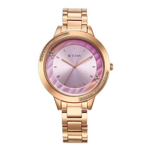Titan Razzle Dazzle Pink Dial Women's Watch 2764WM01
