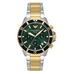 Emporio Armani World Explorer Men's Solar Green Dial Analog Watch AR11695