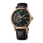 Seiko Presage Green Dial Men's Automatic Leather Strap Watch HCB007J1