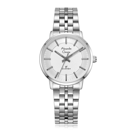 Alexandre Christie Classic Silver Women's Watch 8692LHBSSSL